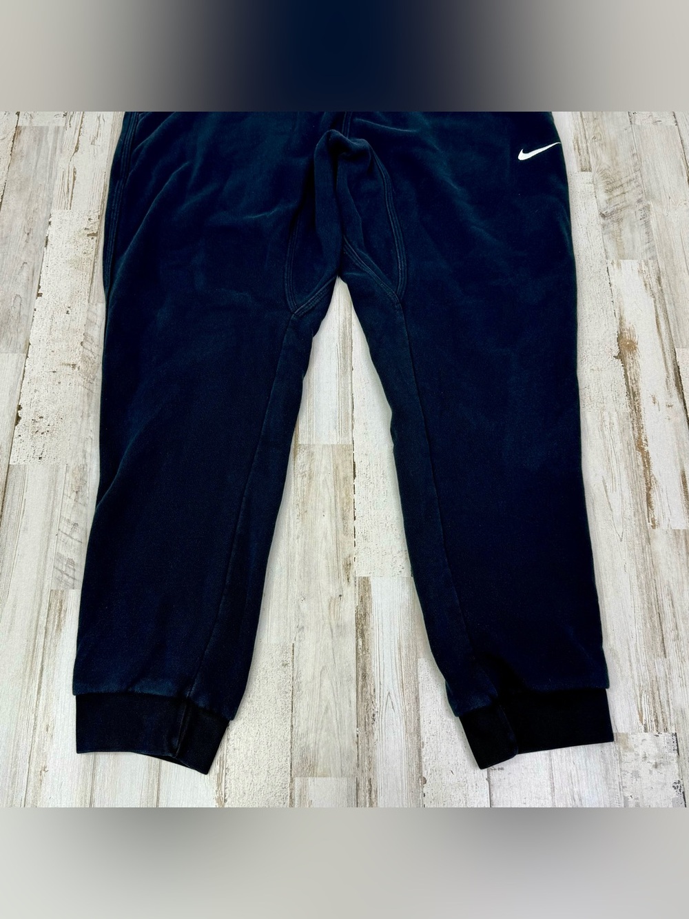 Nike Men's Black Sweatpants Size Large Elastic Waist Activewear - Picture 3 of 10